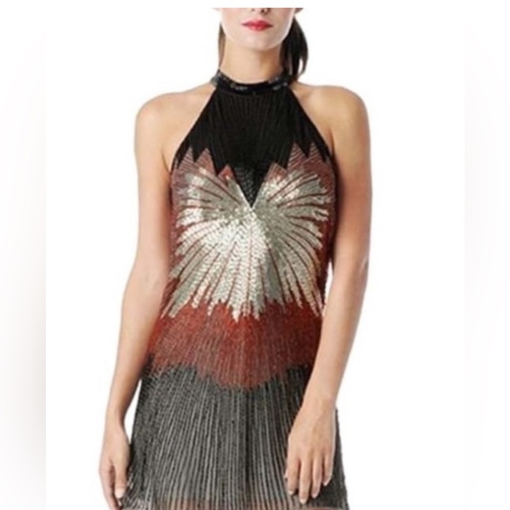 Parker Isla Starburst beaded dress